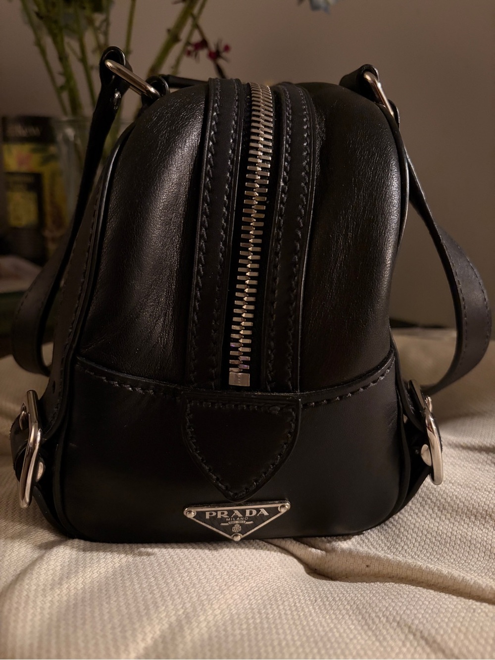 Prada Black Leather Satchel - Picture 4 of 7
